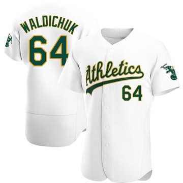 Ken Waldichuk Men's Authentic Oakland Athletics White Home Jersey