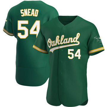 Kirby Snead Men's Authentic Oakland Athletics Green Kelly Alternate Jersey