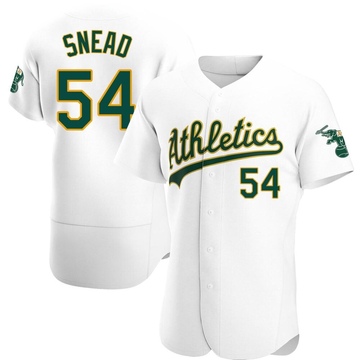 Kirby Snead Men's Authentic Oakland Athletics White Home Jersey