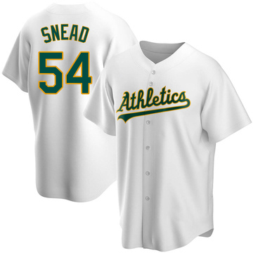 Kirby Snead Men's Replica Oakland Athletics White Home Jersey