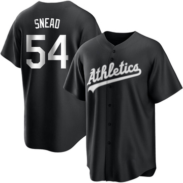Kirby Snead Youth Replica Oakland Athletics Black/White Jersey
