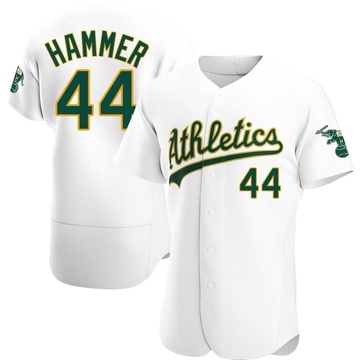 Mc Hammer Men's Authentic Oakland Athletics White Home Jersey