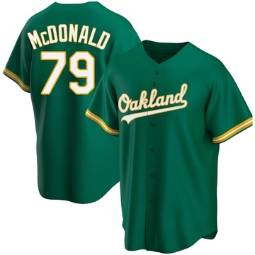 Mickey McDonald Men's Replica Oakland Athletics Green Kelly Alternate Jersey
