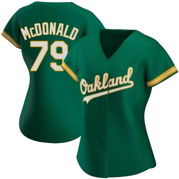 Mickey McDonald Women's Replica Oakland Athletics Green Kelly Alternate Jersey