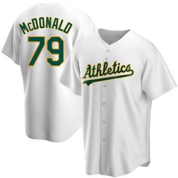 Mickey McDonald Youth Replica Oakland Athletics White Home Jersey