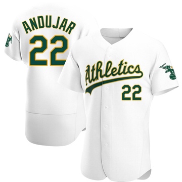 Miguel Andujar Men's Authentic Oakland Athletics White Home Jersey