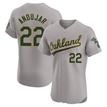 Miguel Andujar Men's Elite Oakland Athletics Gray Road Jersey