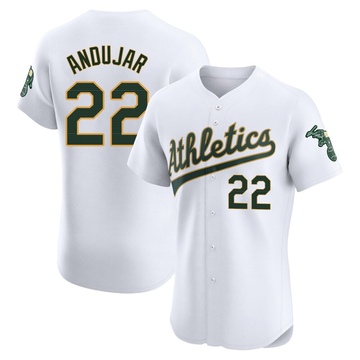Miguel Andujar Men's Elite Oakland Athletics White Home Jersey