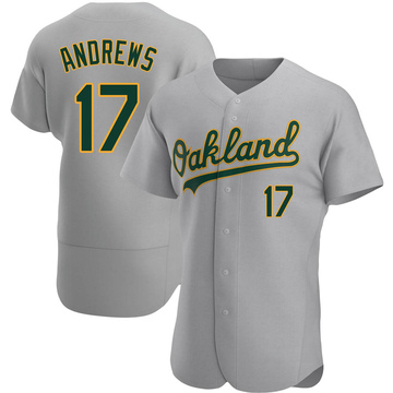 Mike Andrews Men's Authentic Oakland Athletics Gray Road Jersey