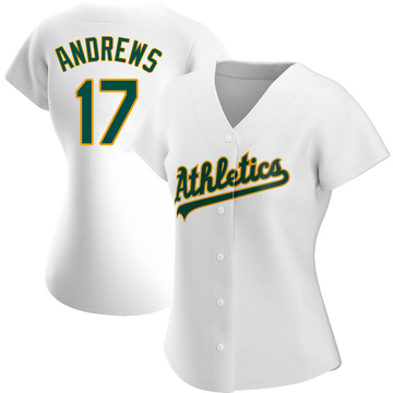 Mike Andrews Women's Authentic Oakland Athletics White Home Jersey