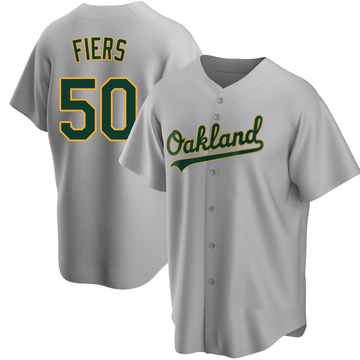 Mike Fiers Youth Replica Oakland Athletics Gray Road Jersey