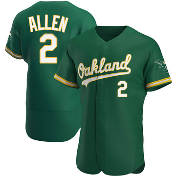 Nick Allen Men's Authentic Oakland Athletics Green Kelly Alternate Jersey
