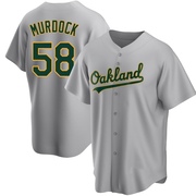 Noah Murdock Men's Replica Oakland Athletics Gray Road Jersey