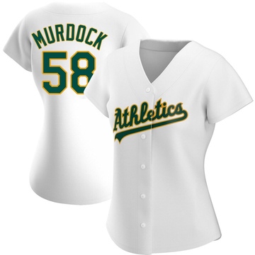 Noah Murdock Women's Replica Oakland Athletics White Home Jersey