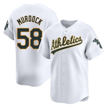 Noah Murdock Youth Limited Oakland Athletics White Home Jersey