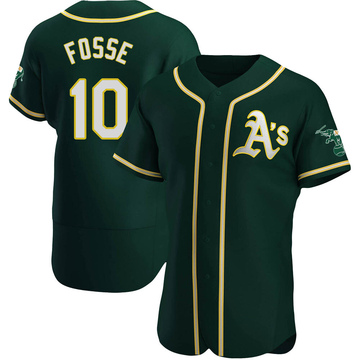 Ray Fosse Men's Authentic Oakland Athletics Green Alternate Jersey