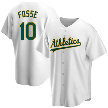 Ray Fosse Men's Replica Oakland Athletics White Home Jersey