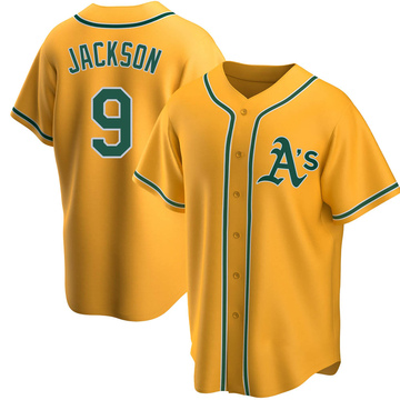 Reggie Jackson Men's Replica Oakland Athletics Gold Alternate Jersey