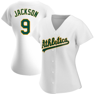 Reggie Jackson Women's Authentic Oakland Athletics White Home Jersey