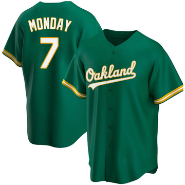 Rick Monday Men's Replica Oakland Athletics Green Kelly Alternate Jersey