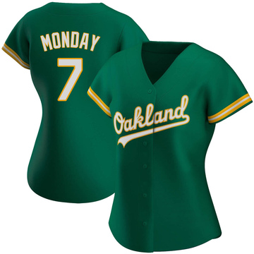 Rick Monday Women's Authentic Oakland Athletics Green Kelly Alternate Jersey