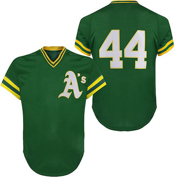 Rollie Fingers Men's Authentic Oakland Athletics Green Throwback Jersey