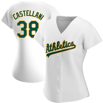 Ryan Castellani Women's Replica Oakland Athletics White Home Jersey