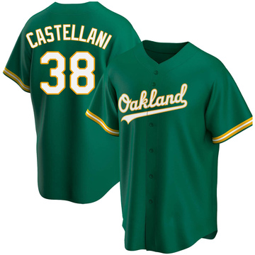 Ryan Castellani Youth Replica Oakland Athletics Green Kelly Alternate Jersey