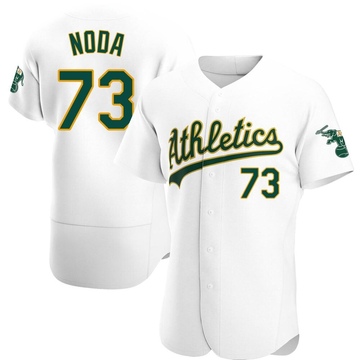 Ryan Noda Men's Authentic Oakland Athletics White Home Jersey