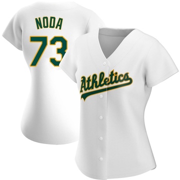 Ryan Noda Women's Authentic Oakland Athletics White Home Jersey