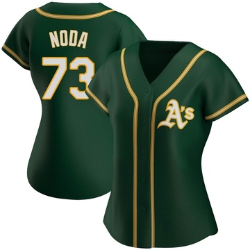 Ryan Noda Women's Replica Oakland Athletics Green Alternate Jersey