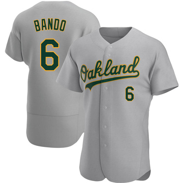 Sal Bando Men's Authentic Oakland Athletics Gray Road Jersey