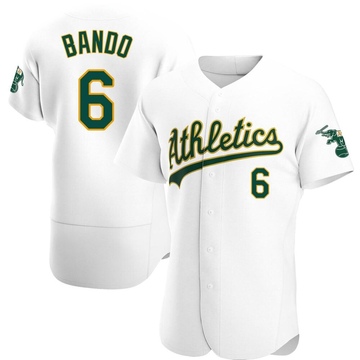 Sal Bando Men's Authentic Oakland Athletics White Home Jersey