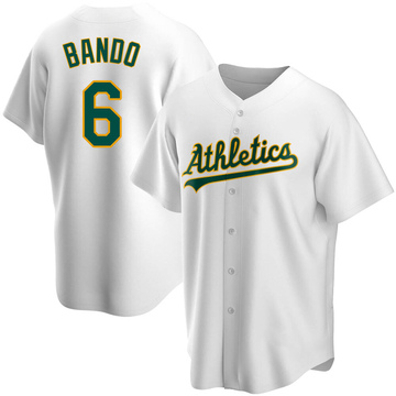 Sal Bando Men's Replica Oakland Athletics White Home Jersey