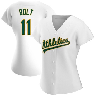 Skye Bolt Women's Authentic Oakland Athletics White Home Jersey