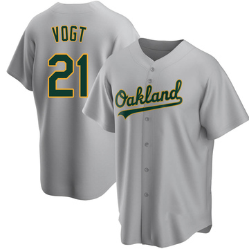 Stephen Vogt Youth Replica Oakland Athletics Gray Road Jersey
