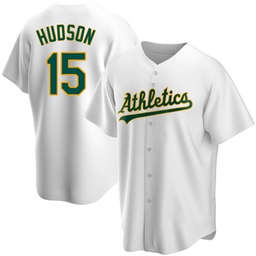 Tim Hudson Men's Replica Oakland Athletics White Home Jersey