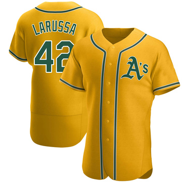 Tony Larussa Men's Authentic Oakland Athletics Gold Alternate Jersey