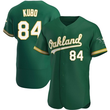 Trayson Kubo Men's Authentic Oakland Athletics Green Kelly Alternate Jersey