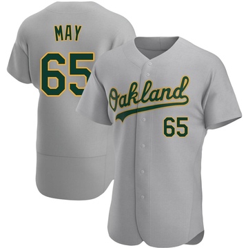 Trevor May Men's Authentic Oakland Athletics Gray Road Jersey