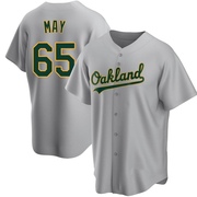 Trevor May Men's Replica Oakland Athletics Gray Road Jersey
