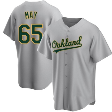 Trevor May Men's Replica Oakland Athletics Gray Road Jersey