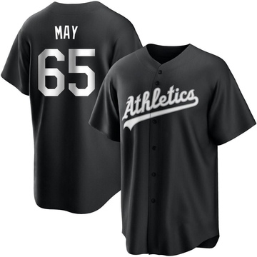 Trevor May Youth Replica Oakland Athletics Black/White Jersey