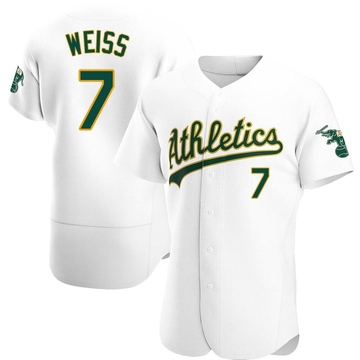 Walt Weiss Men's Authentic Oakland Athletics White Home Jersey