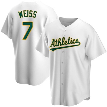 Walt Weiss Youth Replica Oakland Athletics White Home Jersey