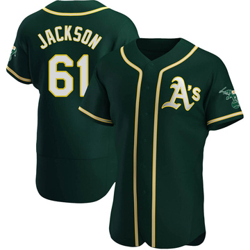 Zach Jackson Men's Authentic Oakland Athletics Green Alternate Jersey