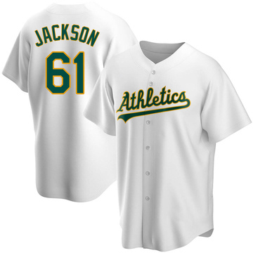 Zach Jackson Youth Replica Oakland Athletics White Home Jersey
